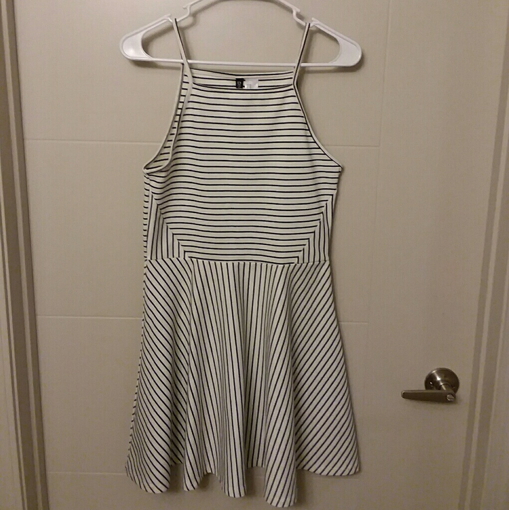 short striped babydoll dress